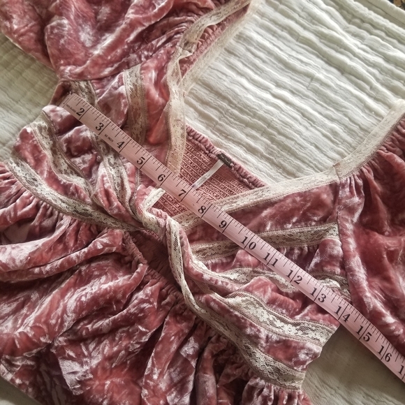 Free People | Yours Truly Velvet  Crop Top - Picture 6 of 8